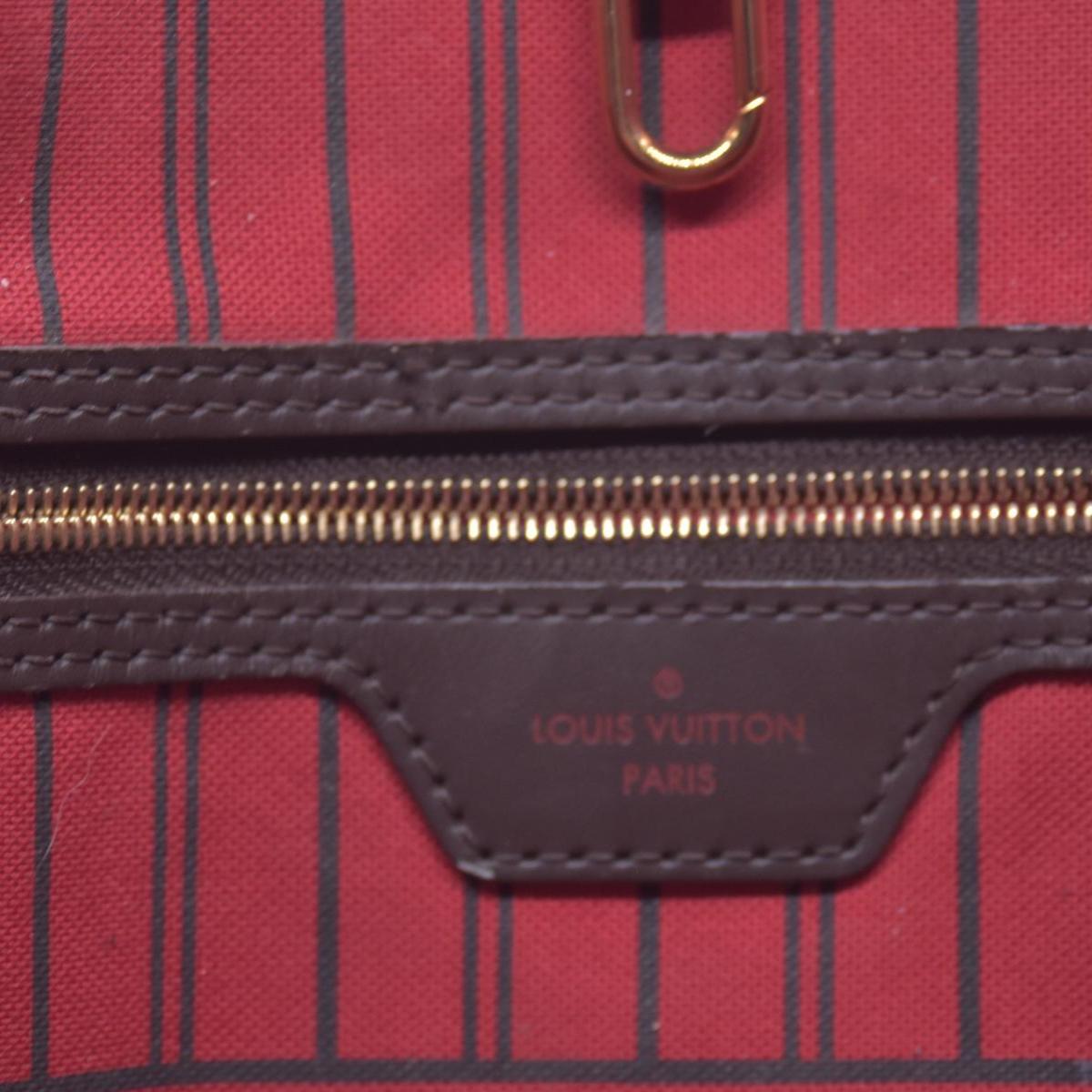 $2310 2017 Louis Vuitton Damier Ebene Neverfull GM with Pouch SD2137