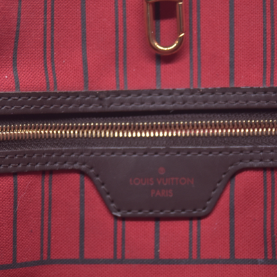 $2310 Louis Vuitton Damier Ebene Neverfull GM with Pouch RFID