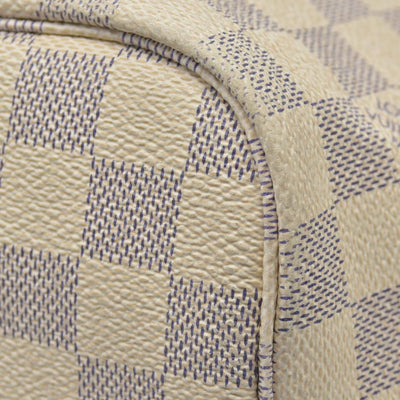 $2170 Louis Vuitton Damier Azur Neverfull MM AR0115