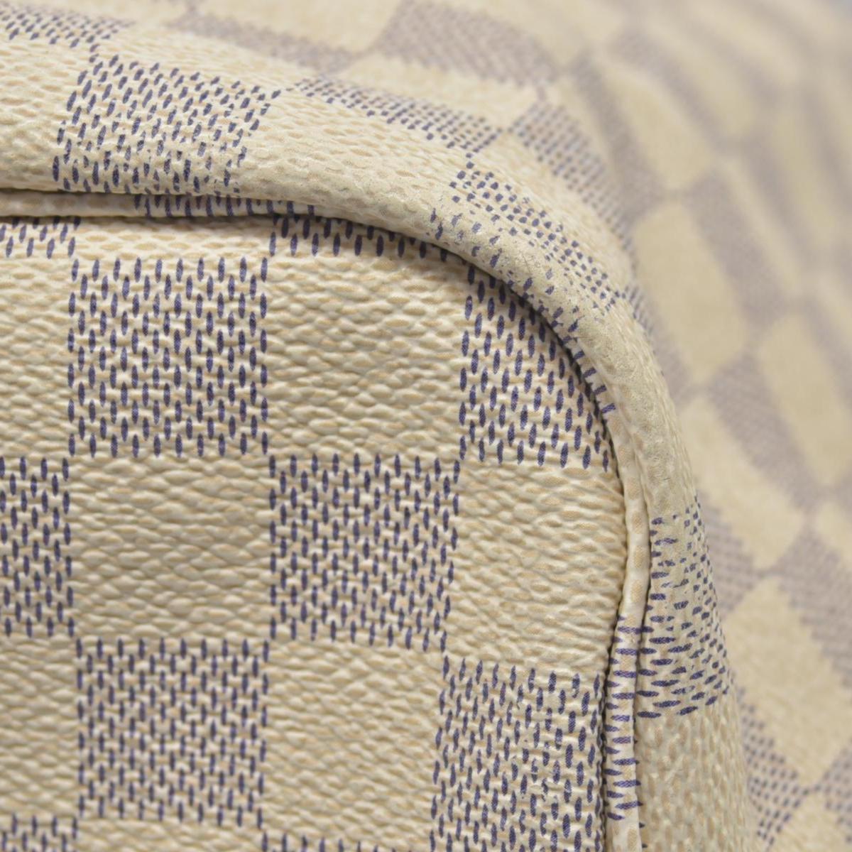 $2170 Louis Vuitton Damier Azur Neverfull MM AR0115