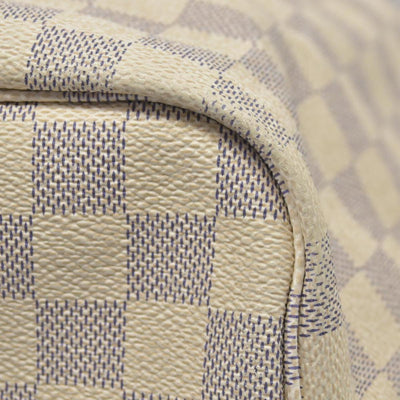 $2170 Louis Vuitton Damier Azur Neverfull MM AR0115