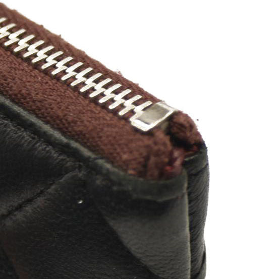 CHANEL Lambskin Quilted Small Cosmetic Case Black