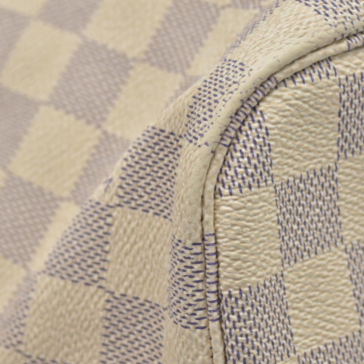 $2170 Louis Vuitton Damier Azur Neverfull MM AR0115