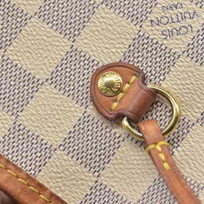 $2170 Louis Vuitton Damier Azur Neverfull MM AR0115