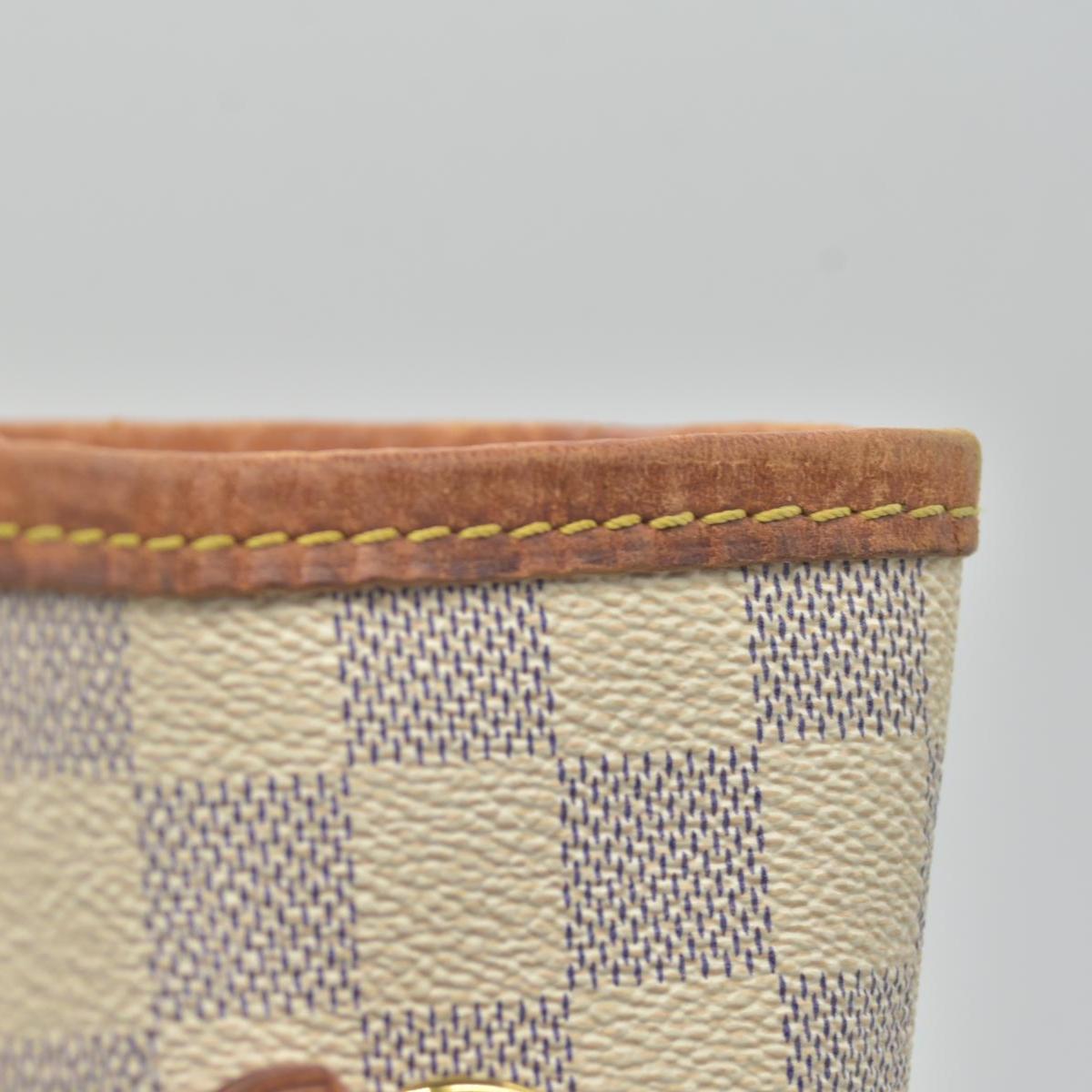 $2170 Louis Vuitton Damier Azur Neverfull MM AR0115