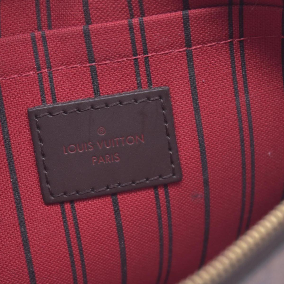 $2310 2017 Louis Vuitton Damier Ebene Neverfull GM with Pouch SD2137