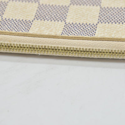 $600 Louis Vuitton Damier Azur Neverfull PM Pochette AR3164