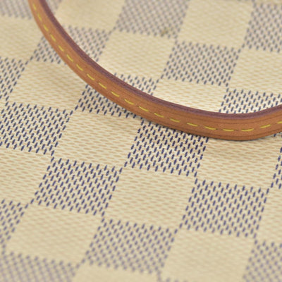 $600 Louis Vuitton Damier Azur Neverfull MM GM Pochette Rose Ballerine MS3179