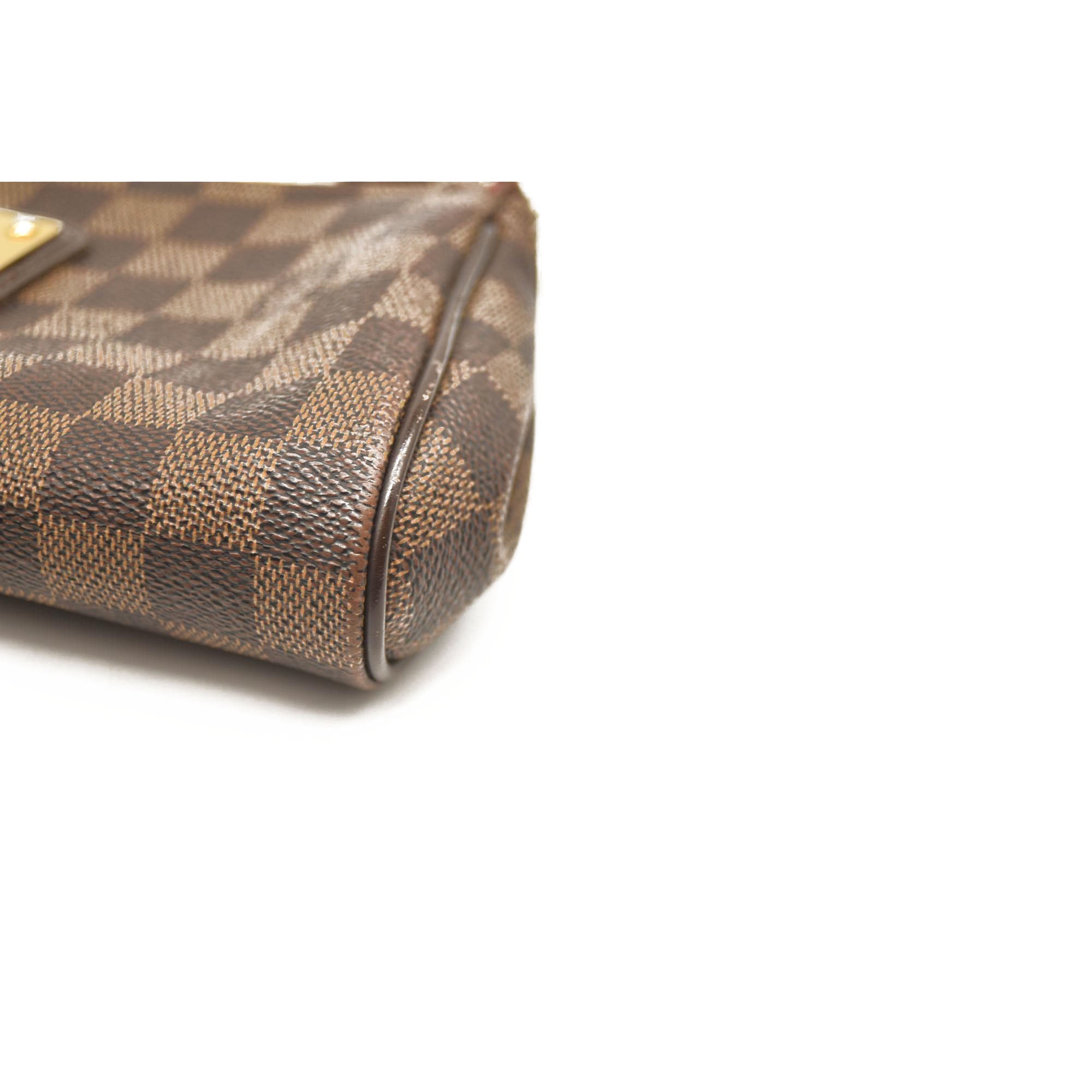 LOUIS VUITTON Damier Ebene Eva Clutch