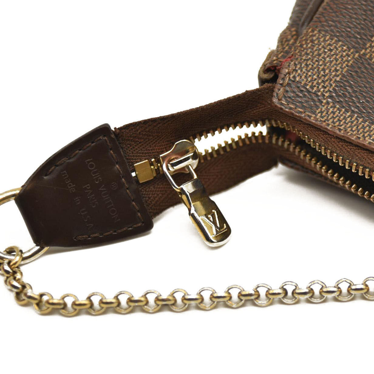 LOUIS VUITTON Damier Ebene Eva Clutch