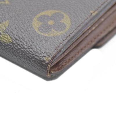 AUCTION $725 Louis Vuitton Monogram Portefeiulle Sarah Long Bifold Wallet Brown CA6008