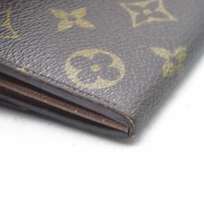 AUCTION $725 Louis Vuitton Monogram Portefeiulle Sarah Long Bifold Wallet Brown CA6008