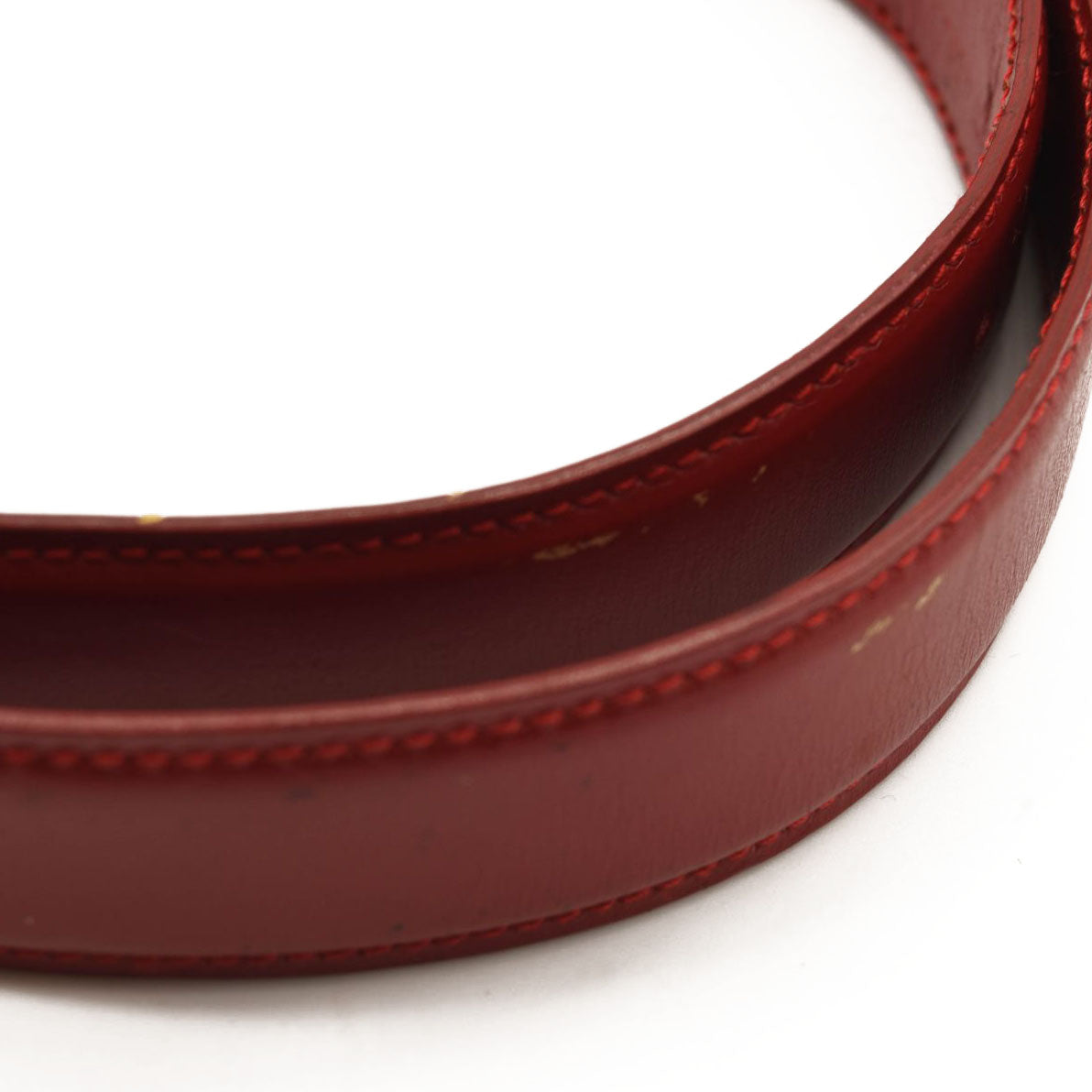 GUCCI Calfskin Interlocking G Belt 75 30 Vibrant Red