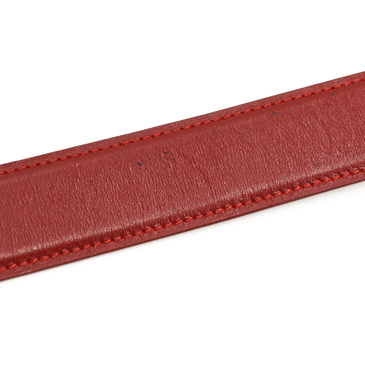 GUCCI Calfskin Interlocking G Belt 75 30 Vibrant Red