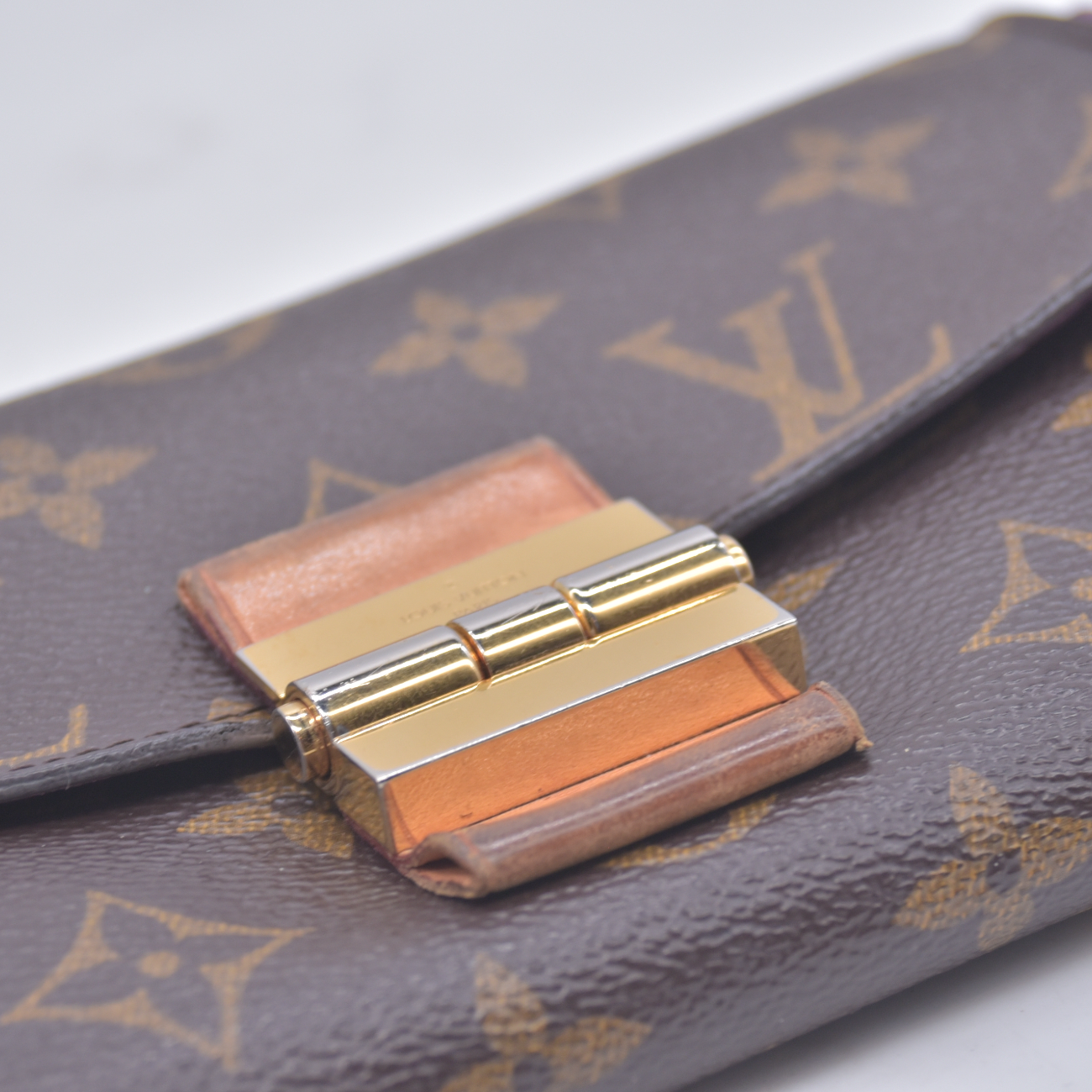 $1400 2014 Louis Vuitton Monogram Portefeiulle Elysee Long Bifold Wallet Brown SP0144