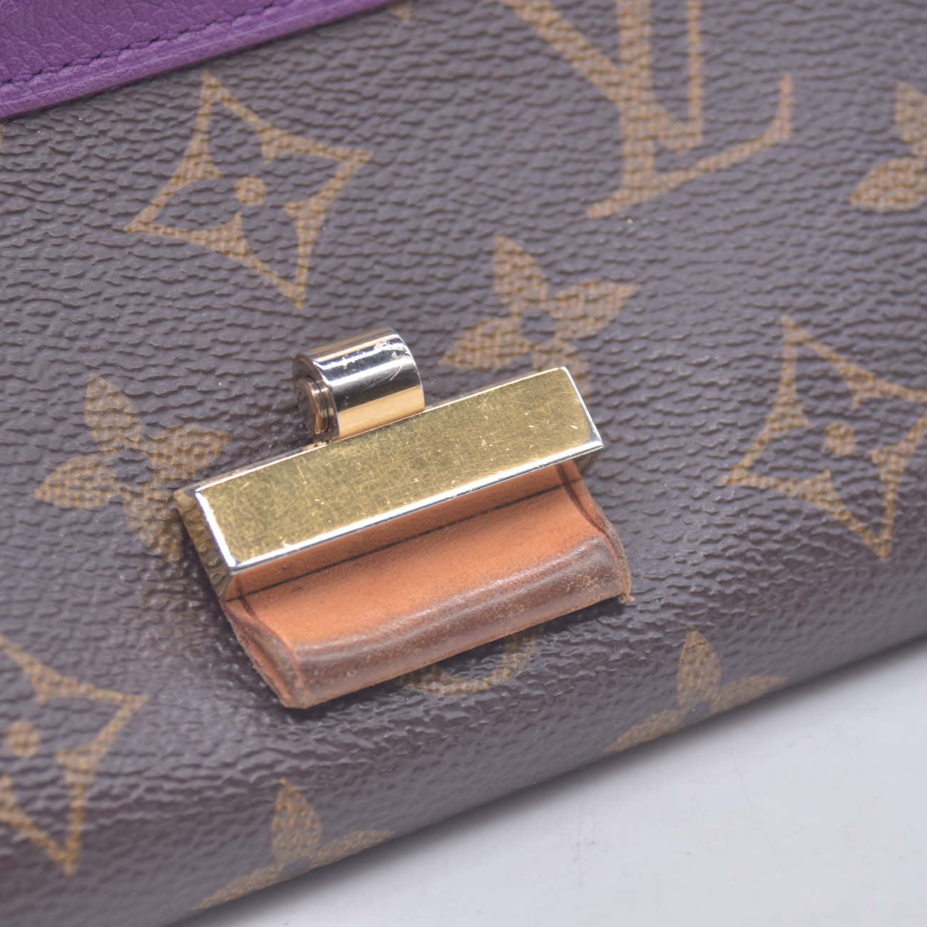 $1400 2014 Louis Vuitton Monogram Portefeiulle Elysee Long Bifold Wallet Brown SP0144