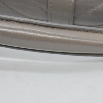 Saint Laurent Waxed Calfskin Matelasse Chevron Medium Monogram College Bag Fog Gray