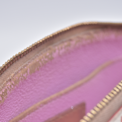 $625 2012 LOUIS VUITTON Monogram Multicolor Cosmetic Pouch White Litchi 2172