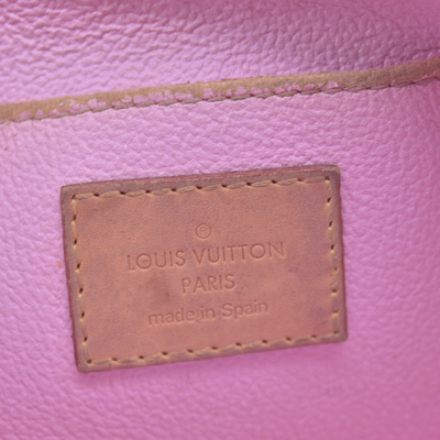 $625 2012 LOUIS VUITTON Monogram Multicolor Cosmetic Pouch White Litchi 2172