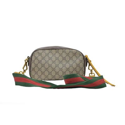 Gucci GG Supreme Monogram Web Neo Vintage Shoulder Bag Beige New Acero Crop
