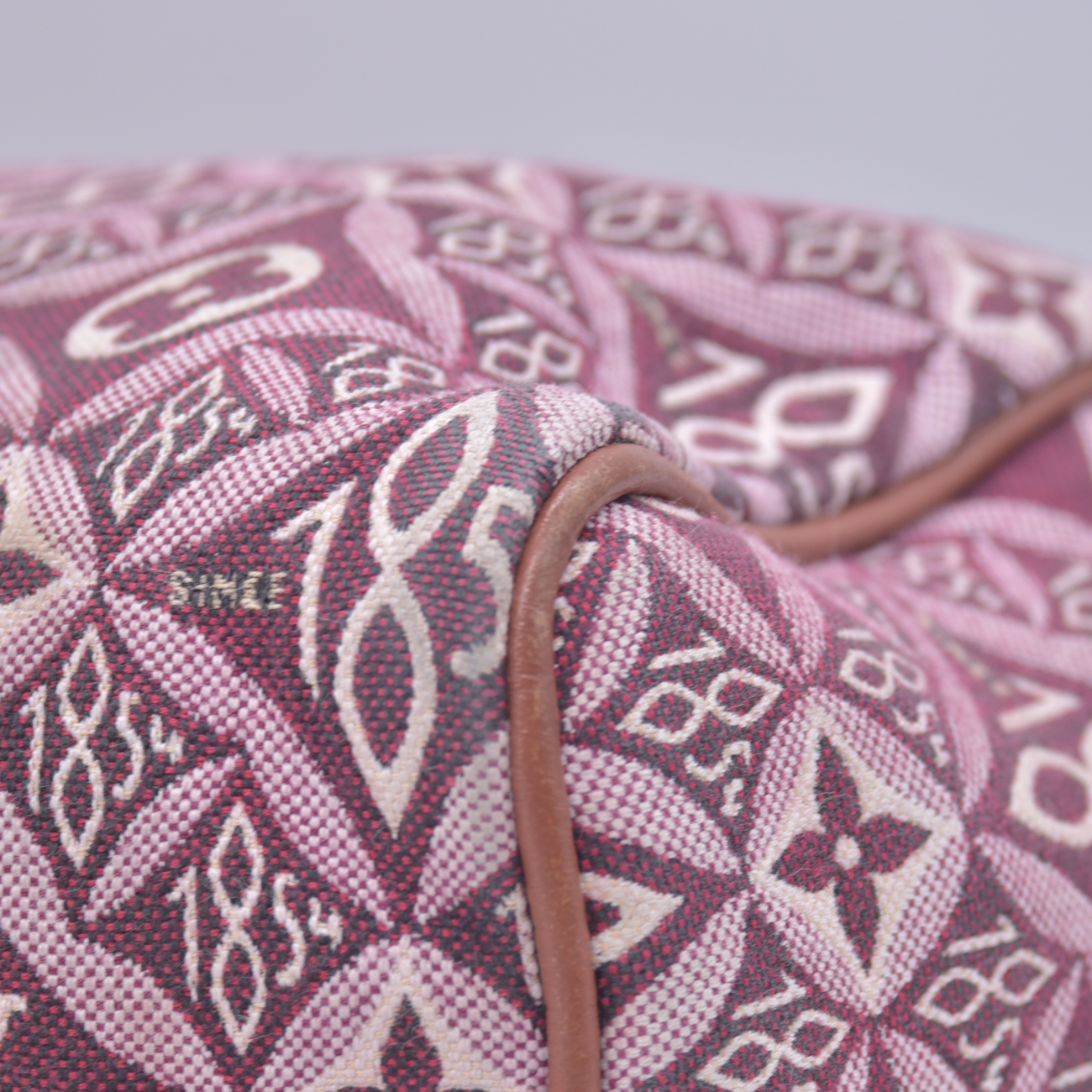 $2310 2020 Louis Vuitton Jacquard Since 1854 Speedy Bandouliere 25 Bordeaux DU3240