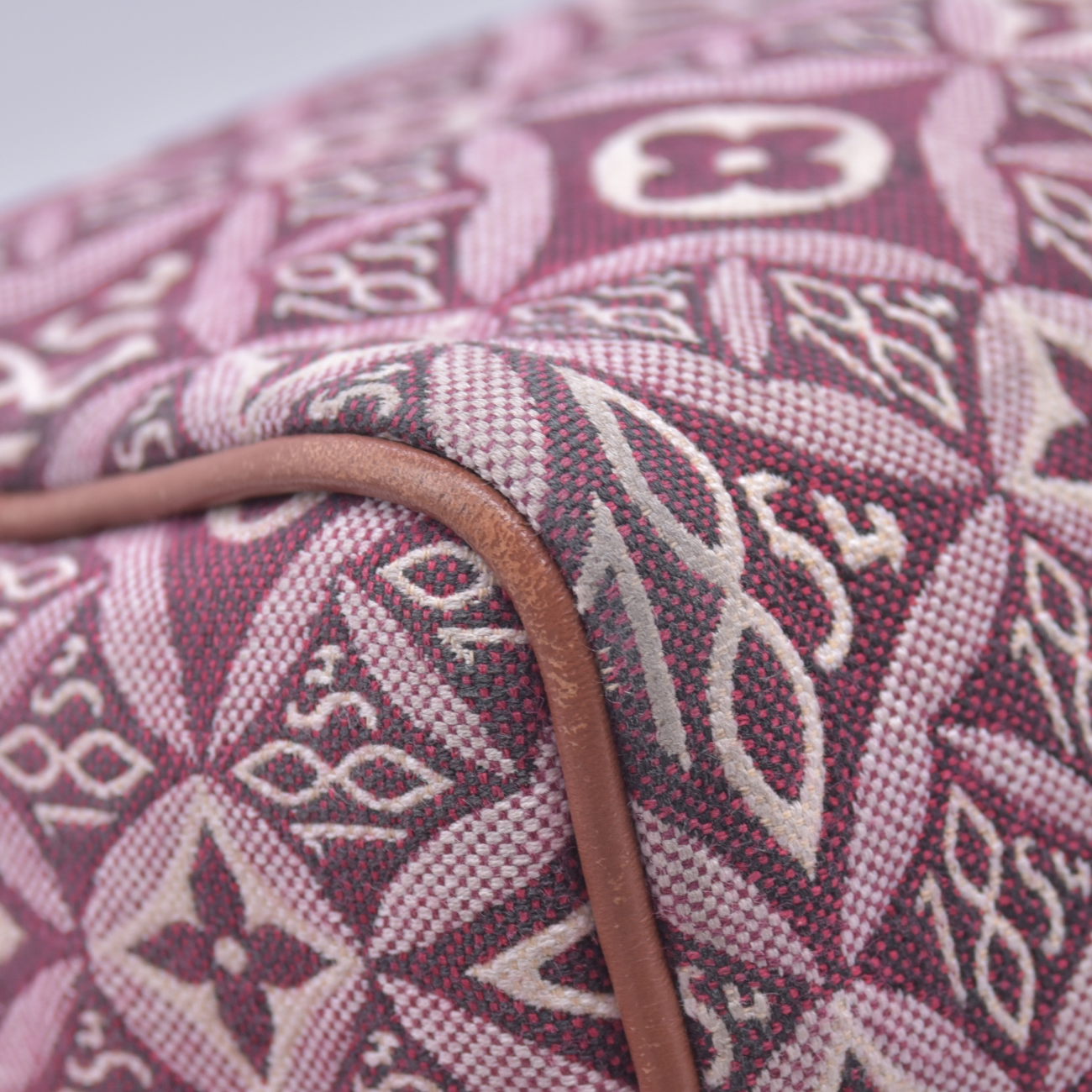 $2310 2020 Louis Vuitton Jacquard Since 1854 Speedy Bandouliere 25 Bordeaux DU3240