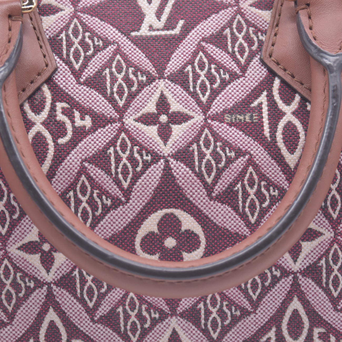 $2310 2020 Louis Vuitton Jacquard Since 1854 Speedy Bandouliere 25 Bordeaux DU3240