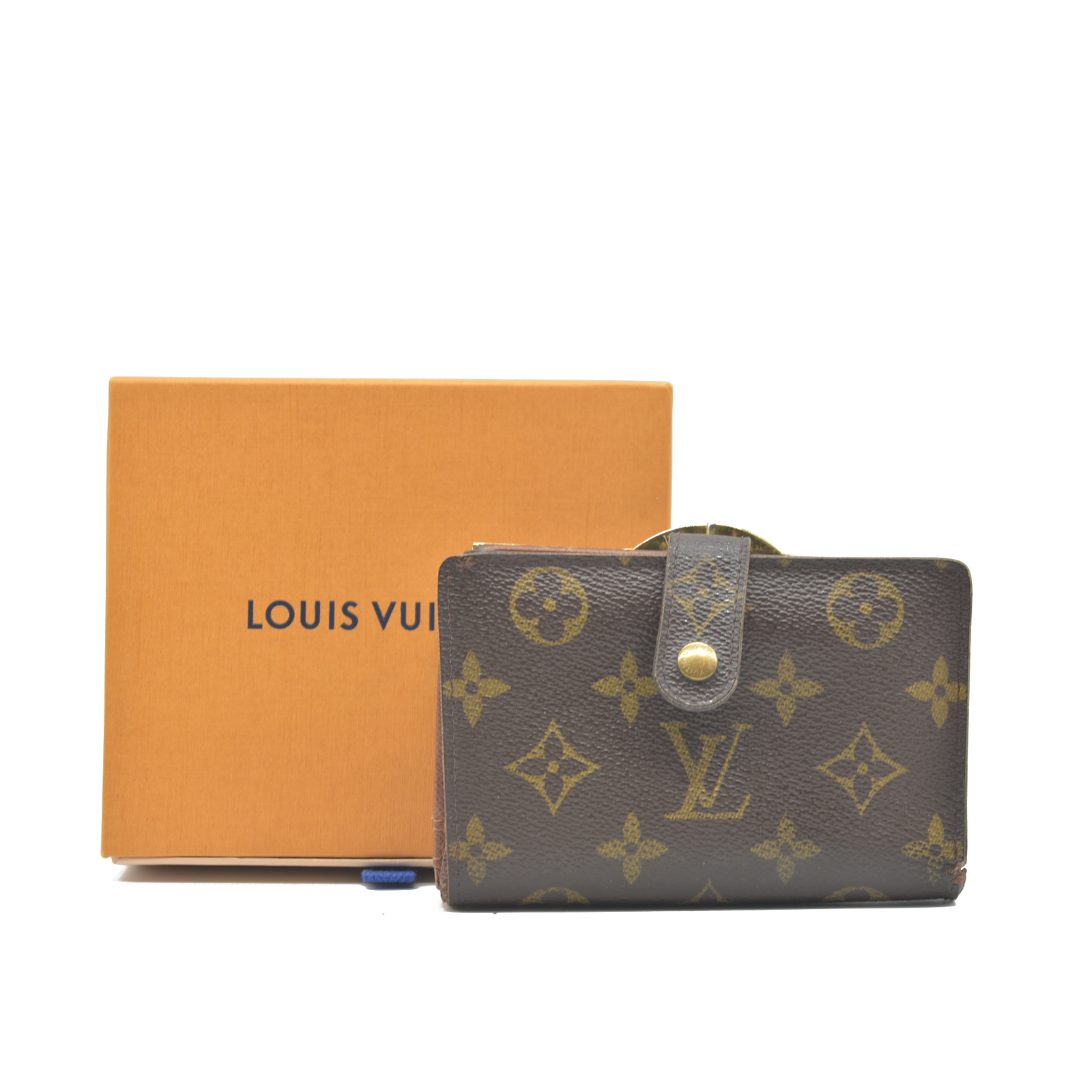 $720 Louis Vuitton LV Monogram French Purse CA0034 2004