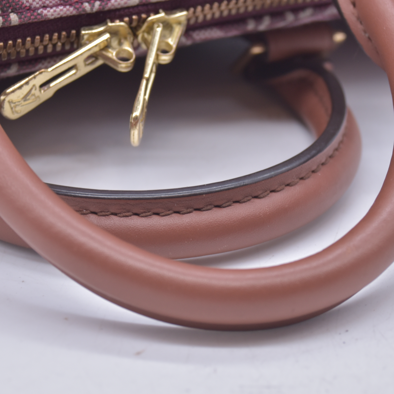 $2310 2020 Louis Vuitton Jacquard Since 1854 Speedy Bandouliere 25 Bordeaux DU3240