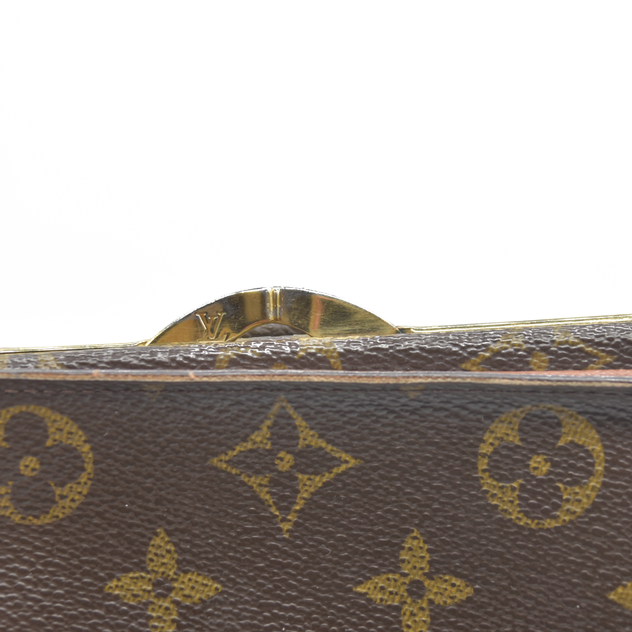 $720 Louis Vuitton LV Monogram French Purse CA0034 2004