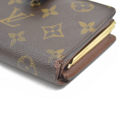 $720 Louis Vuitton LV Monogram French Purse CA0034 2004
