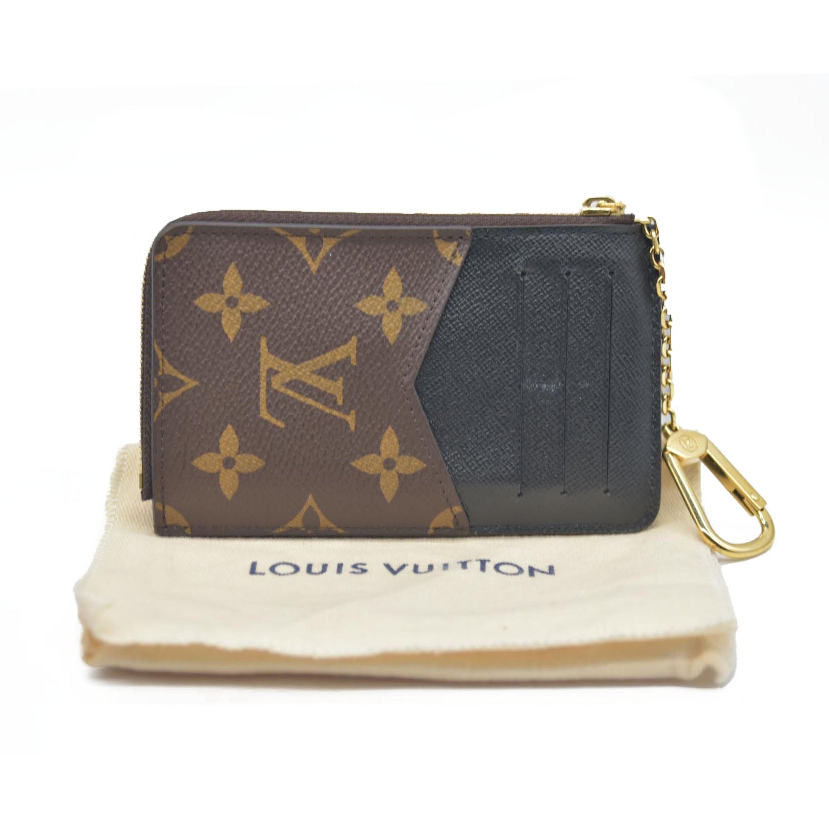 Louis Vuitton  Monogram Recto Verso Card Holder Black RFID