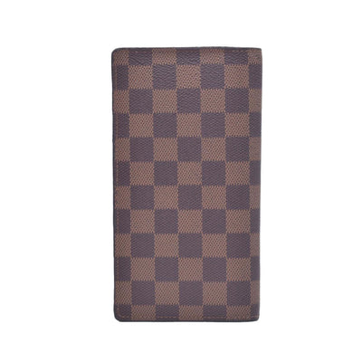 $710 Louis Vuitton  Damier Ebene Porte-Cartes Credit Yen Checkbook Wallet TN1196 CONSIGNMENT