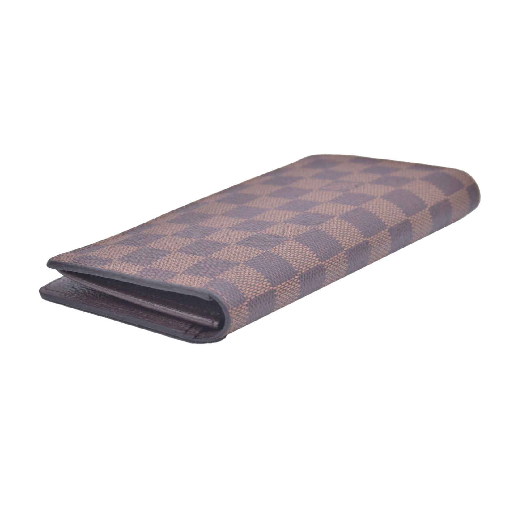 $710 Louis Vuitton  Damier Ebene Porte-Cartes Credit Yen Checkbook Wallet TN1196 CONSIGNMENT
