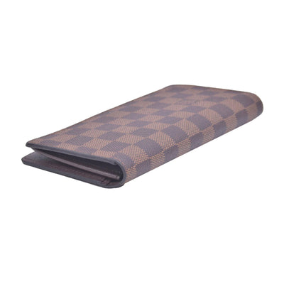 $710 Louis Vuitton  Damier Ebene Porte-Cartes Credit Yen Checkbook Wallet TN1196 CONSIGNMENT