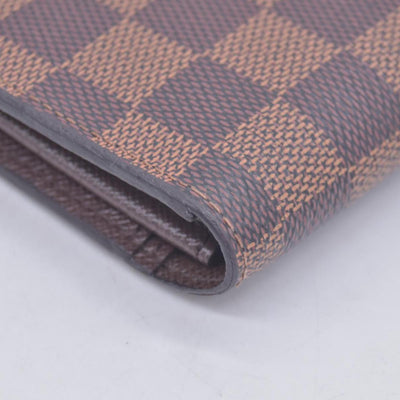 $710 Louis Vuitton  Damier Ebene Porte-Cartes Credit Yen Checkbook Wallet TN1196 CONSIGNMENT