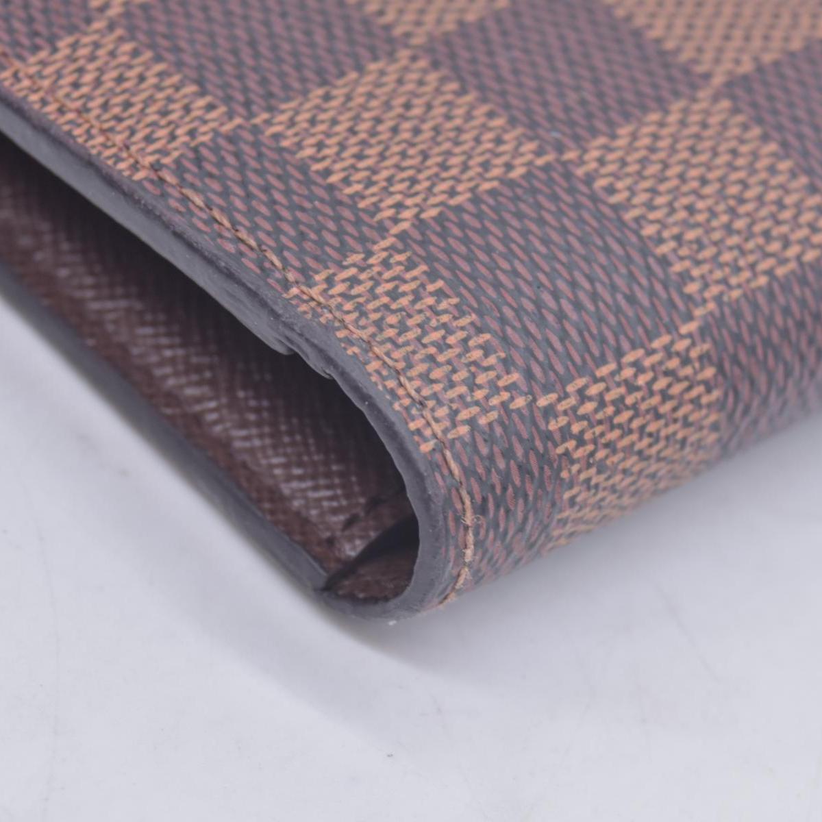 $710 Louis Vuitton  Damier Ebene Porte-Cartes Credit Yen Checkbook Wallet TN1196 CONSIGNMENT
