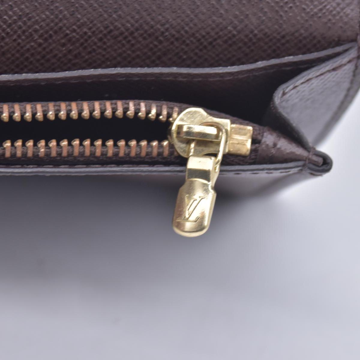 $710 Louis Vuitton  Damier Ebene Porte-Cartes Credit Yen Checkbook Wallet TN1196 CONSIGNMENT
