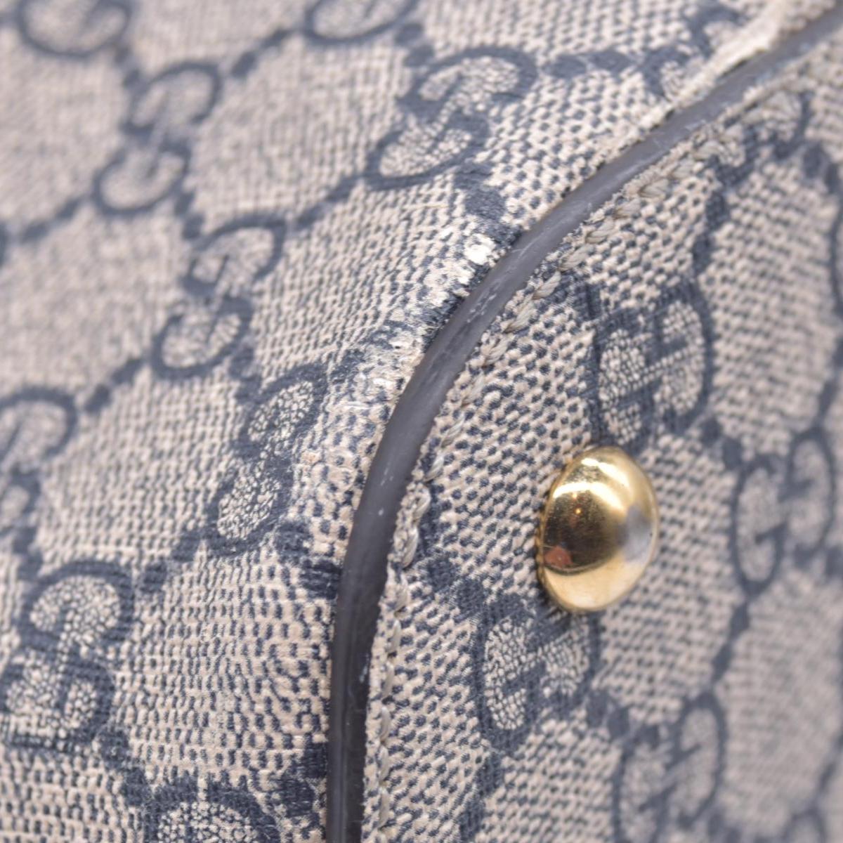 $1490 Gucci GG Supreme Linea Navy Hobo Shoulder Tote Bag CONSIGNMENT