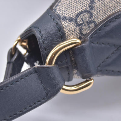 $1490 Gucci GG Supreme Linea Navy Hobo Shoulder Tote Bag CONSIGNMENT