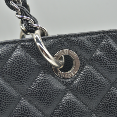 Chanel Caviar Quilted XL Grand Shopping Tote GST Black