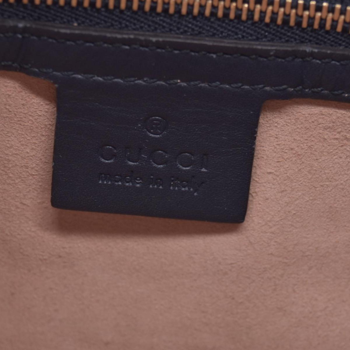 $1490 Gucci GG Supreme Linea Navy Hobo Shoulder Tote Bag CONSIGNMENT