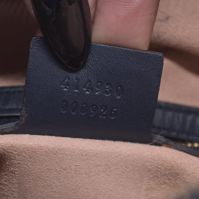 $1490 Gucci GG Supreme Linea Navy Hobo Shoulder Tote Bag CONSIGNMENT
