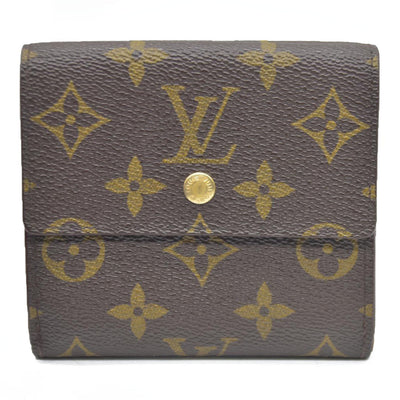AUCTION $615 Louis Vuitton  Monogram Porte-Monnaie Billets Cartes Credit Wallet