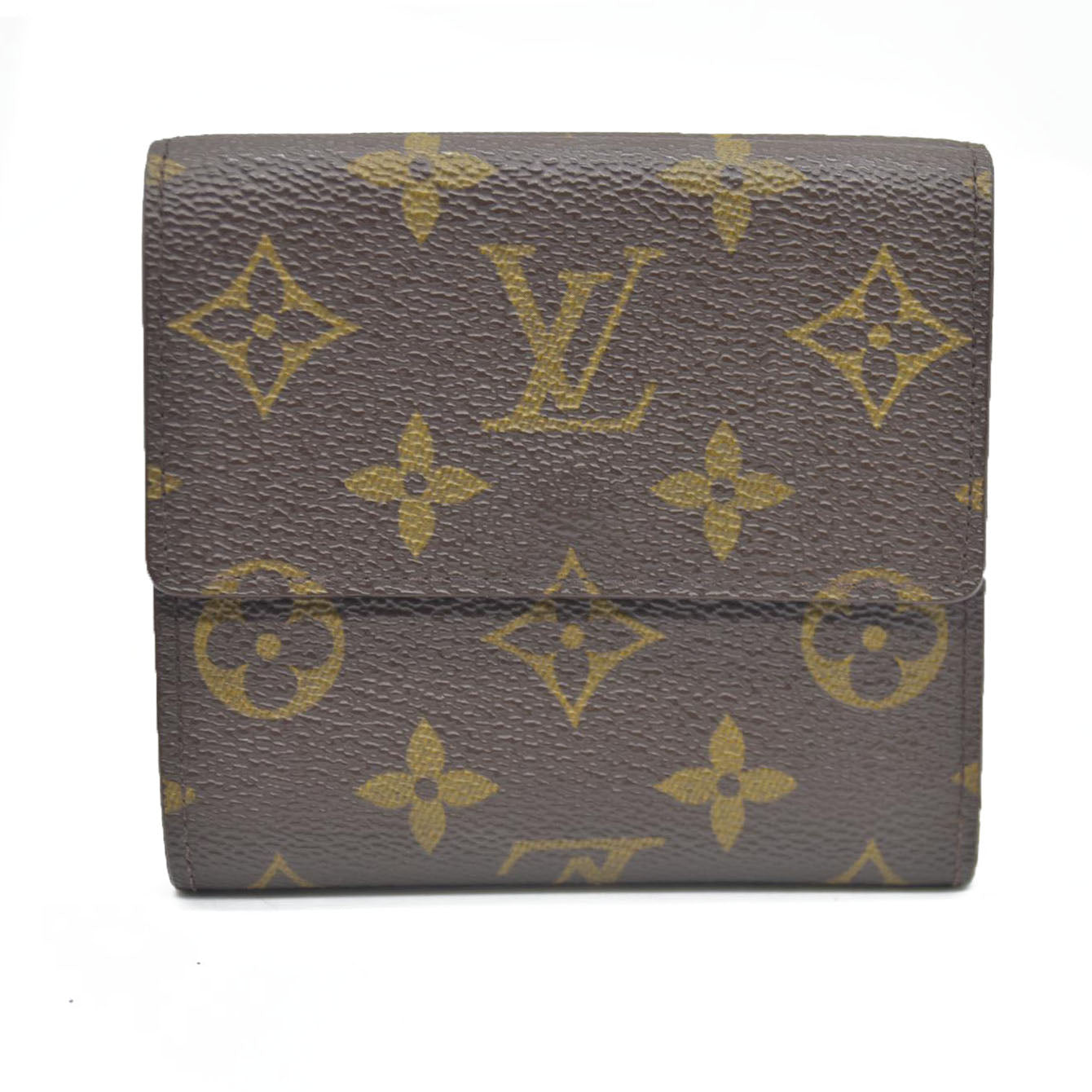 AUCTION $550 Louis Vuitton Monogram Porte Tresor  Etui Papiers Trifold Wallet Brown  AP0062