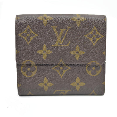 AUCTION $615 Louis Vuitton  Monogram Porte-Monnaie Billets Cartes Credit Wallet
