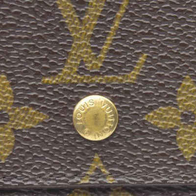 AUCTION $615 Louis Vuitton  Monogram Porte-Monnaie Billets Cartes Credit Wallet