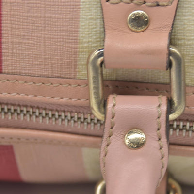 Gucci GG Plus Monogram Web Stripe Medium Joy Boston Pink 10019842