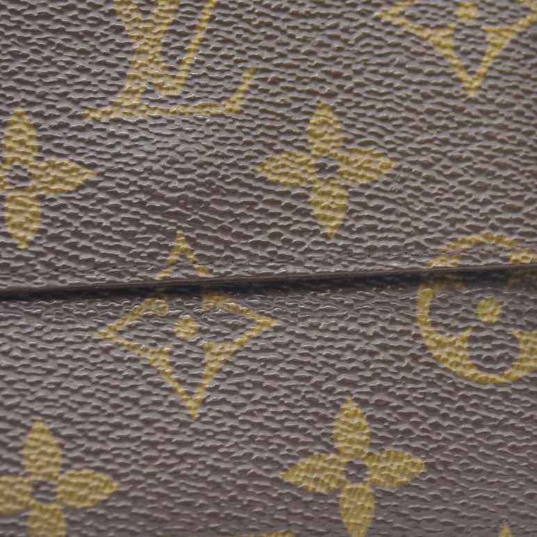 AUCTION $615 Louis Vuitton  Monogram Porte-Monnaie Billets Cartes Credit Wallet