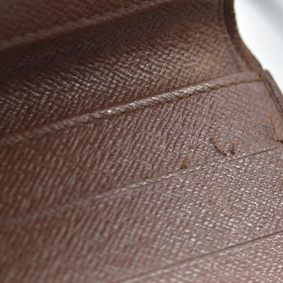 AUCTION $550 Louis Vuitton Monogram Porte Tresor  Etui Papiers Trifold Wallet Brown  AP0062